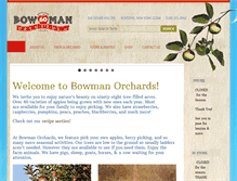 Tablet Screenshot of bowmanorchards.com